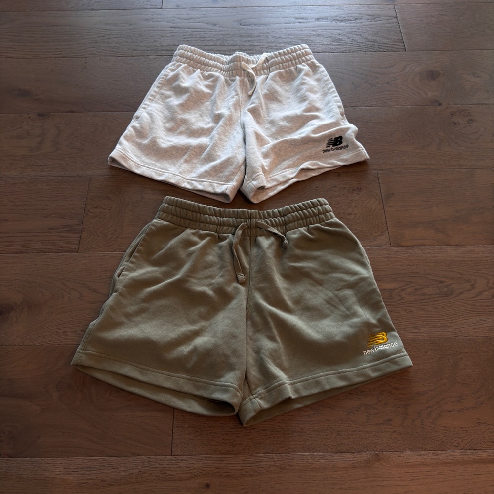 New Balance Athletic Shorts lot - White and Olive